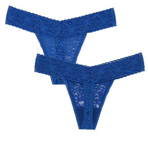 Lace Thongs For Women Plus Size Sexy Underwear Soft Panty Stretch Tangas Womens Thong Underwear Size XS-5XL Pack 64