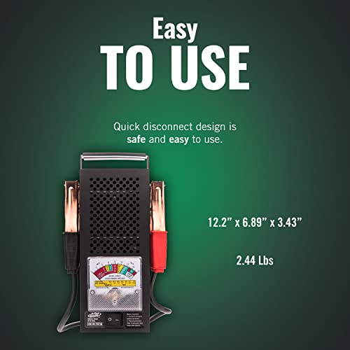 Battery Tender Battery Load Tester For Automotive 12 Volt And 6 Volt Batteries, Includes Alligator Clamps #TOP3
