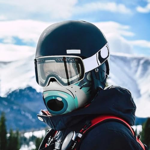 Balaclava para Hombres, Máscara de Esquí con Ojos Malignos, Cubreboca para Ciclismo y Temporada Invernal miniatura 5