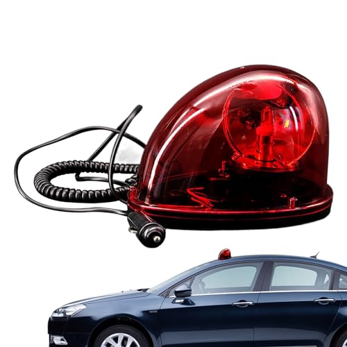 ZORQ Gyrophare - Balises Lumineuses de Type Escargot pour Voitures tournantes | Balise Rouge, lumière LED Amovible pour Toit, Tableau de Bord, Pare-Brise