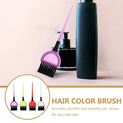 minkissy 4 pçs Escova de tintura de cabelo Pincel de cor Aplicador de tonalidade de cor Pincel de re