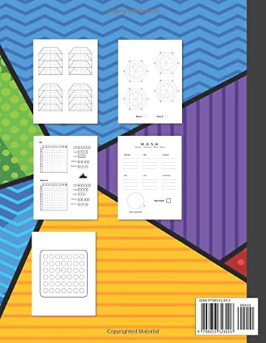 Fun Travel Games for Families Family Activities to Play While Traveling: Classic Paper Games Like Tic Tac Toe, 3D Tic Tac Toe, Four in a Row, MASH, Sea Battle, Dots & Boxes image 2