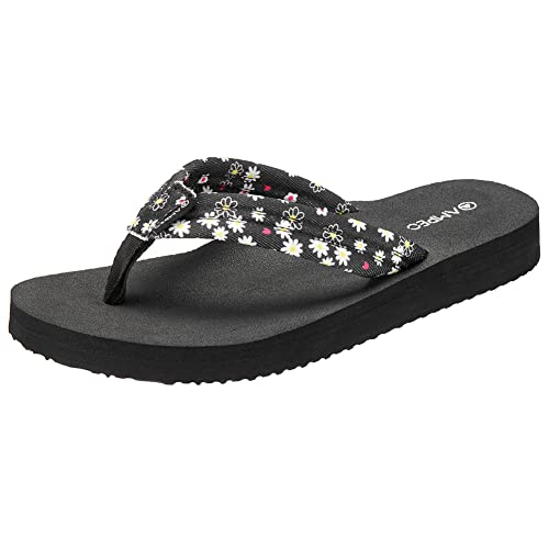Ampeo Women's Arch Support Flip Flops Comfortable Casual Summer Beach Thong Sandals