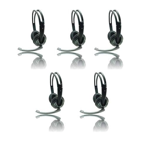 IMME282 USB Dual Headset with Adjustable Microphone Noise Cancelling and Volume Control, Wired Headphone for PC, Laptop and Computer Cover