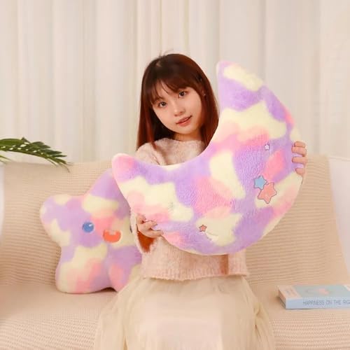 Image of Storescent Stuffed Animal Cute Plush Toy - Hugging Plush Toy Gifts (Moon & Star)