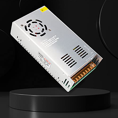 12V 40A Universal Switching Power Converter Adapter Transformer Regulated Supply AC to DC LED Driver 480w for CCTV, Radio, Computer Project, 215mm * 115mm *50mm3