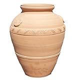 giara della prodigalità  GIARA CON ROSONE FIORE IN TERRACOTTA FATTO A MANO SUL TORNIO PER PIANTE E FIORI; ALTEZZA CM. 65, DIAMETRO CM. 42 MADE IN ITALY