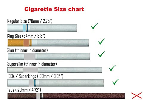 Retro Cigarette Case Victorian Style Metal Holder for Regular, King and 100's Size Credit Card Holder Pocket, Large with Flower Pattern RFID Protective Security Wallet (Flo-L100, Silver)