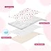 4 Packs Peanut Changing Pad Cover, 4-Layer Thickened Changing Pad Liner Waterproof Absorbent Non-Slip Reusable, Fits in Peanut Shaped Changing Pads (Pink)