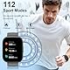 Smartwatch Herren Damen mit Bluetooth Anrufe, 1.95 HD Touchscreen, Fitnessuhr mit Pulsuhr/Schlafmonitor, 112+ Sportmodi Sportuhr Schrittzähler uhr IP68 Wasserdicht Smart Watch für Android iOS Schwarz