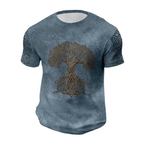 Genérico Camiseta de Tigre ImpresióN 3D de Animales Manga Corta Camisetas con Gráficos de Tigre Camiseta de Gatos Tops de Verano Wolf 3D Estampado Cuello Redondo Ropa Casual