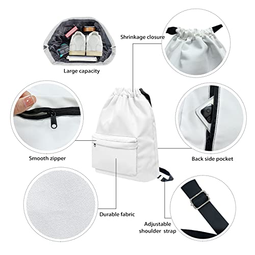 Kuiaobaty Boho Ethnic Floral Drawstring Backpack for Men Women Morocco Pattern Girls School Bag PE Bags Sports Backpacks for Swimming Yoga - Image 2