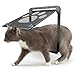 LIKENNY ペットドア 犬猫出入り口 網戸ドア 自動閉鎖 開閉自由 小型犬用 猫扉 キャットドア ペット用出入り口 網戸/室内用冷暖房対策 取り付け簡単