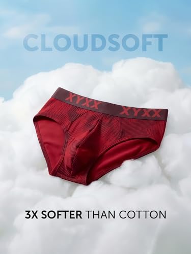 Image of XYXX Metrix Cotton Modal Brief for Men | Snug Fit with Anti-roll no-Marks Waistband | Printed Underwear for Men Combo