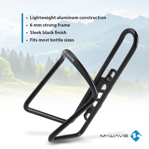 M-Wave Unisex Bc Flaschenhalter Aluminium, Schwarz, schwarz EU