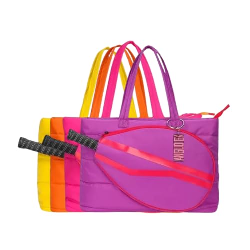 Raqueteira Beach Tennis Reforçada Bolsa Sacola Para Raquete (Roxo)