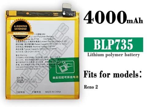 Image of BLP735 Battery for Oppo Reno 2F 2Z PCKM70, PCKT00, PCKM00, CPH1945, CPH1951, PCKM80 Battery with 6 Month Warranty**** (U93)