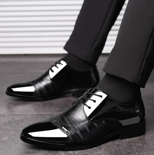 Mens Classic Formal Oxford Shoes Pointed Toe Lace Up Shoe for Men Wedding Suit Tuxedo Dress Shoes3