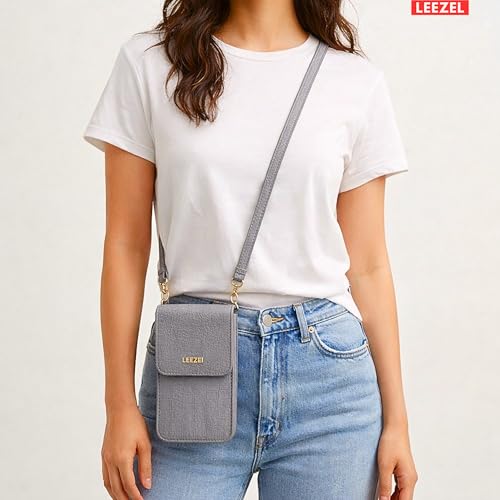 Image of LEEZEL Women's Girls Wallet Sling Bag for Mobile Cell Phone Holder