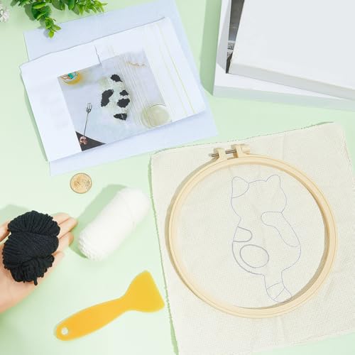 Kit broderie dessous de verre chat : le cadeau de Noël idéal