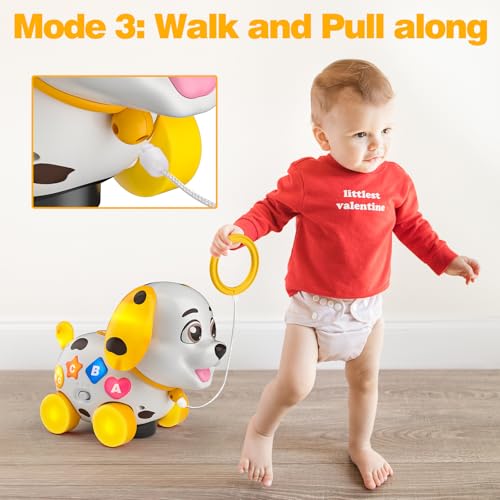 Image of Musical Puppy Toys for 1 Year Old Girl Boy Gift, Crawling and Walking Baby Toy 6-9-12-18 Month, Birthday Gift for 1 Year Old Girl Boy, Bilingual Present for 7 8 10 Month Infant (Yellow)