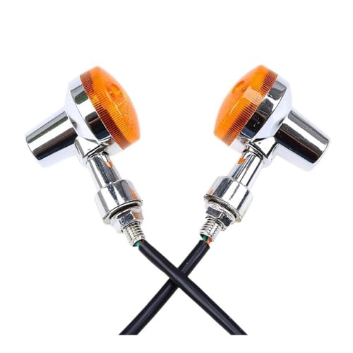Clignotant de moto custom feux de signalisation universels chrome len 4pcs - 7