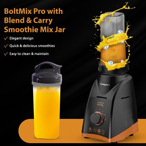Crompton BOLTMIX PRO 750W MIXER GRINDER WITH SMOOTHIE JAR Price in