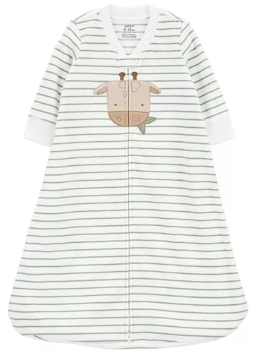 Image of Carter's Unisex Baby Fleece Sleepbag Sleepsuit (Giraffe, 6-9 Months)