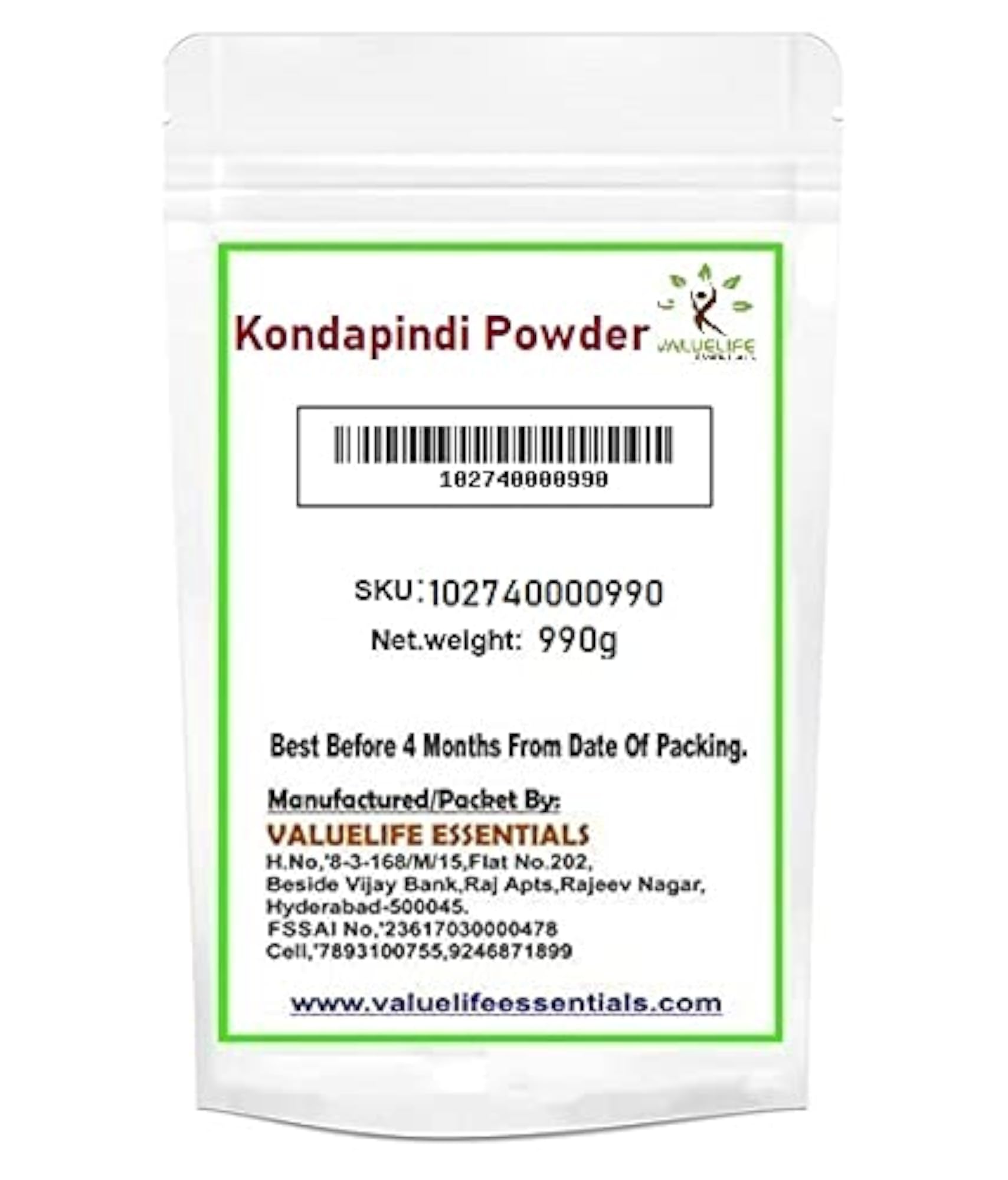 Valuelife Mountain Knot Grass Powder, 990g