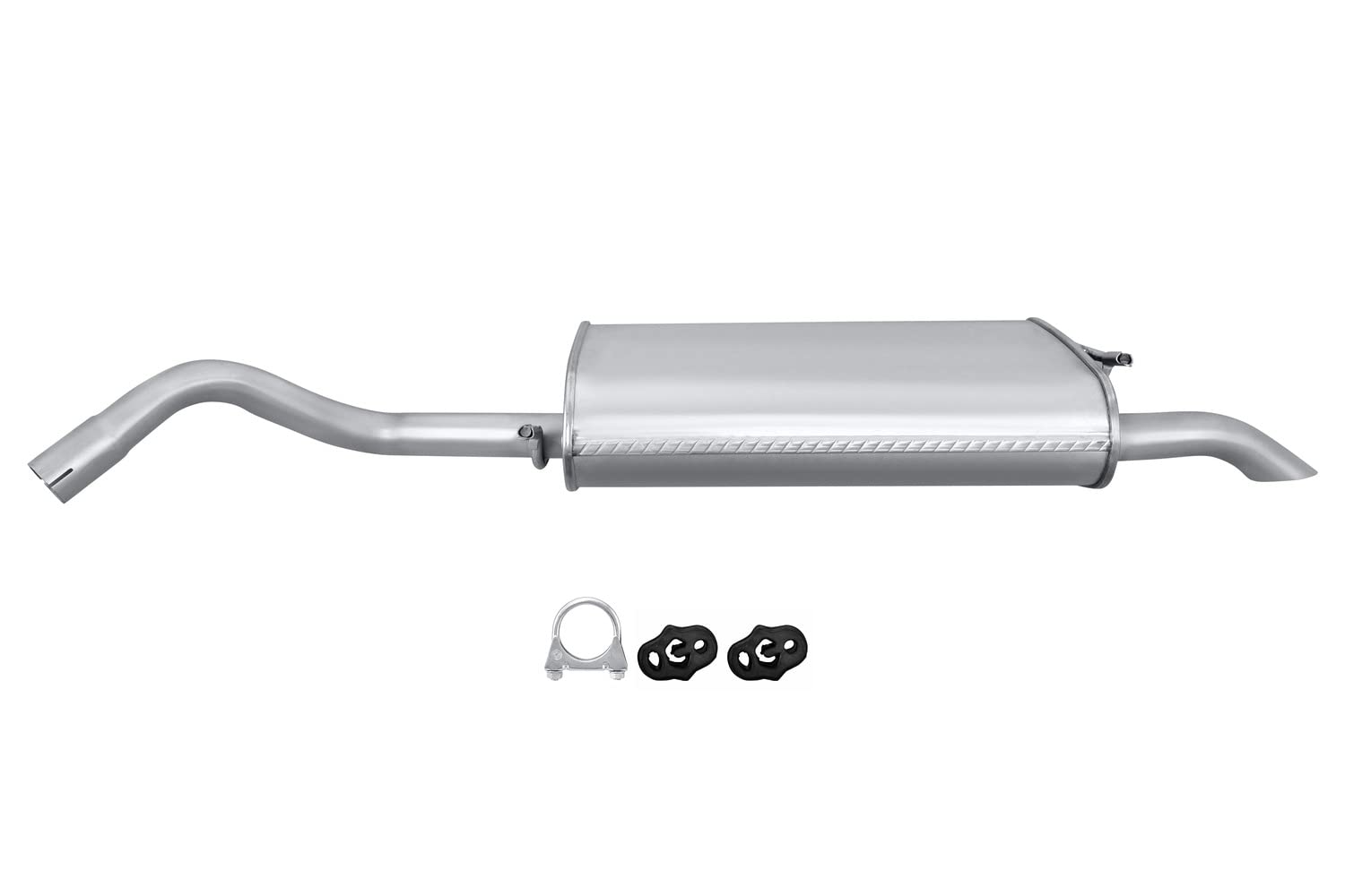 HELLA 8LD 366 029-991 Tłumik końcowy - Easy2Fit® Kit - z tyłu - jednoczęściowy - Komplet z elementami do montażu