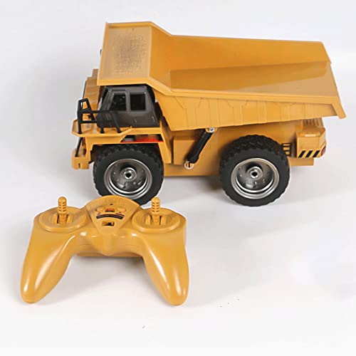 NAMFXH Camión volquete Que Carga el Control Remoto Modelo de Coche de Juguete / 6 Pass Alloy RC Engineering Vehicle / 2.4G Multi-Function RC Construction Car Children's Birthday Cover