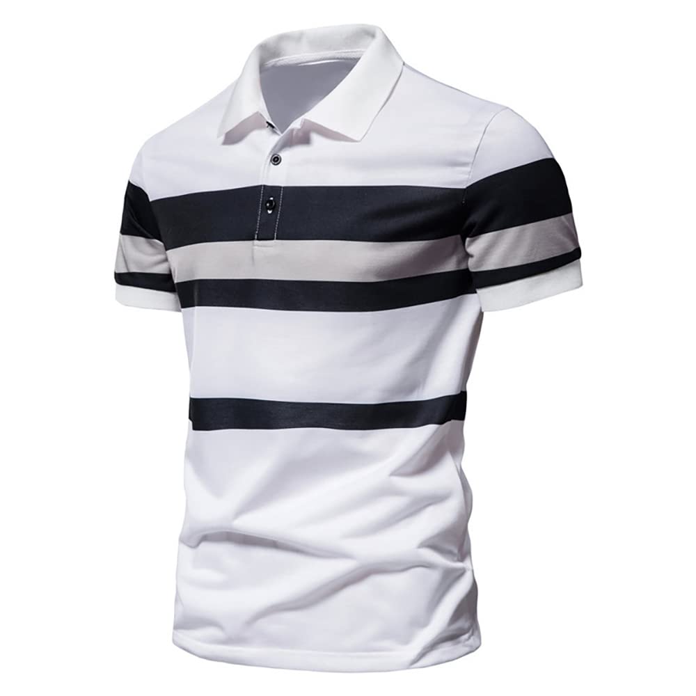 Polo de Golf para Hombre, Camiseta Deportiva de Tenis, Ropa de Calle, Moda Informal, Polo de Rendimiento atlético, Manga Corta