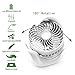 AceMining Desk Fan, Quiet Small USB Fan for Rooms, Rechargeable Bedside Table Fan Electric Plug in, Battery Operated Portable Office Desktop Fan with 3 Speeds