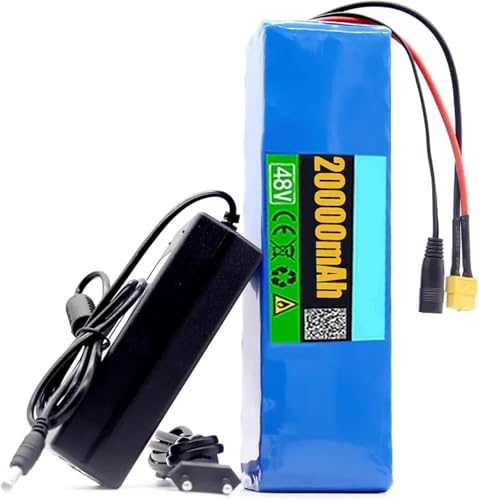 Batería de Litio Para Bicicleta Eléctrica de 48V 20Ah 13S3P Resistente Al Agua con BMS Integrado Para Motor de 1000 W Y Scooter Eléctrico T