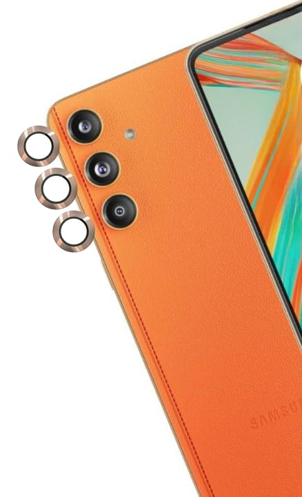 A3sprime Back Camera Lens Protector for Samsung Galaxy F55 5G |Edge To Edge Full Coverage 9H Surface Hardness Tempered Glass with Metal Ring Guard Camera Lens Protector| - Set of 1 Pairs (Gold) (B0D9ZNZYM7) Amazon Price History, Amazon Price Tracker