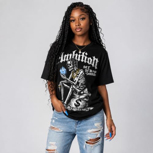 Image of DopeSkill Graphic Tee Streetwear Hip Hop Hypebeast Street Style Unisex T-Shirt Sneaker Colour Matching Shirts Horror Skeleton