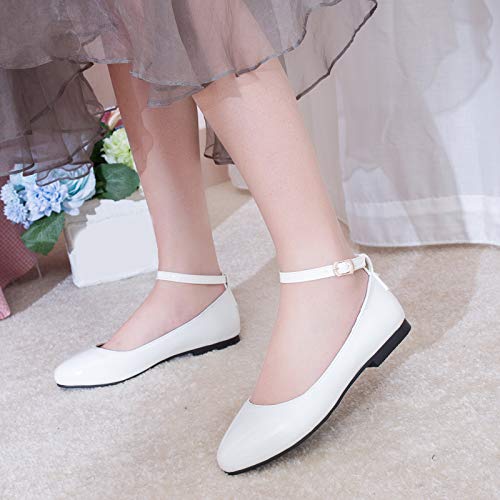 Gicoiz Footwear Womens Round Toe Patent Ballet Flats3