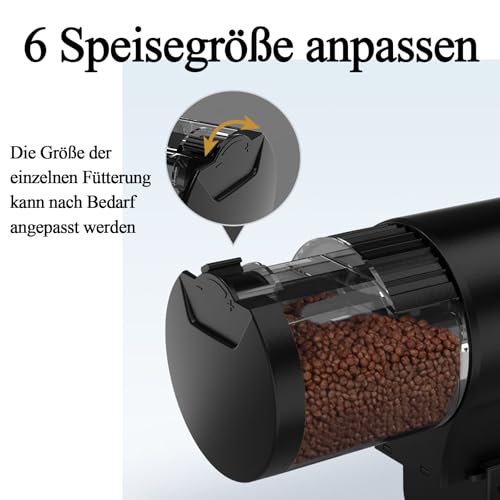 Futterautomat für Aquarium Automat Fische Futterspender: 100ML Groß Kapazität Fischfutter Feeder Feuchtigkeitsbeständig Fisch Futterautomaten Fuer Aquarium Fischtank