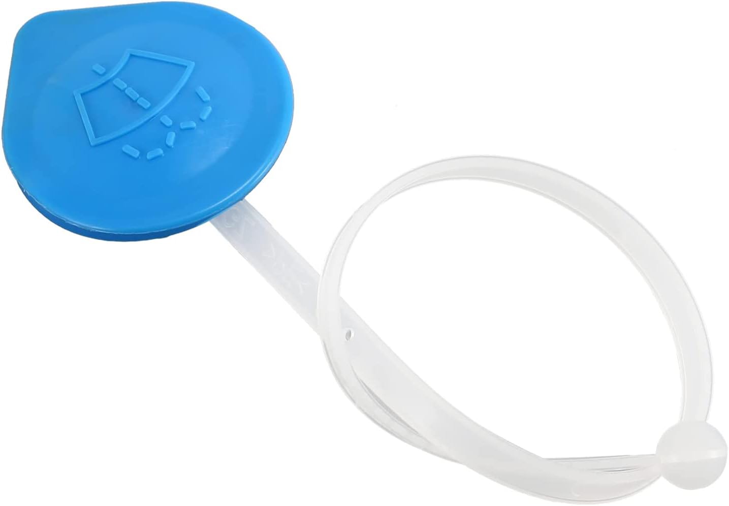 Unifizz Blue Windshield Wiper Washer Cover with 37cm Ruler Fluid Reservoir Tank Bottle Cap 76802-SJD-003 for Honda Civic CR-V Insight