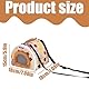 HAZMA Meerschweinchen Transportboxen, Hamster Carrier,Hamster Reiseträger,Tragbarer Hedgehog Transportbox,Faltbar Rutschfestes Und Winddichtes Design, Für Mäuse Chinchillas(18 * 18Cm)