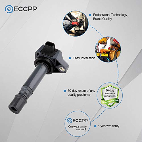 Eccpp 800098-5211-1014231 Set Of 4 Ignition Coils Pack For Civic For Honda L4 1.8L 2006-2011 Replacement thumb #6
