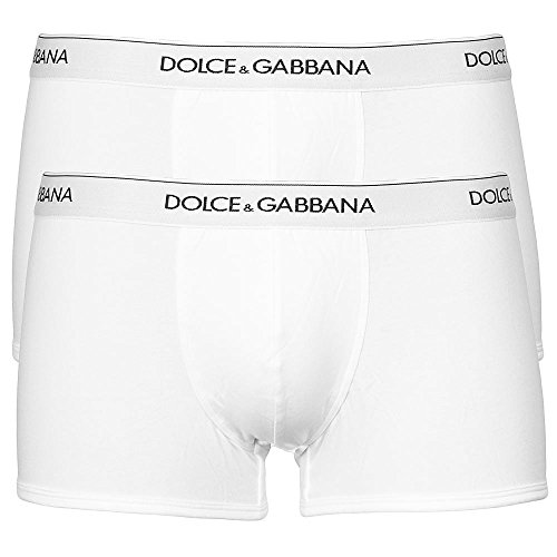 Dolce & Gabbana (ドルチェ&ガッバーナ) Day by Day bi-packメンズBoxer Trunks Inホワイト カラー: ホワイトのサムネイル