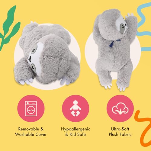 Image of Lilly's Love Heatable & Coolable Lavender Scented Weighted Stuffed Animal - Microwavable Heatable Pad for Kids & Adults - Machine Washable Plushie - Calming Stuffed Animal for Anxiety