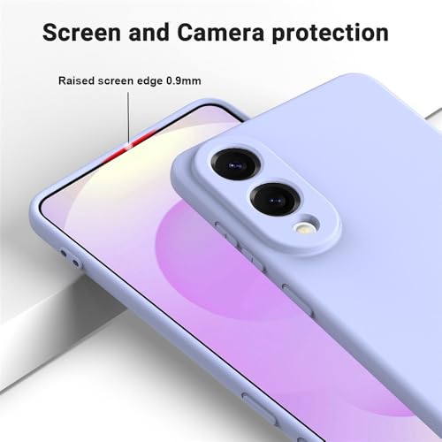 Image of Back Cover for Samsung Galaxy S25 Edge 5G | Full Camera Protection | Premium Liquid Silicon Case | Flexible Bumper Case for Samsung Galaxy S25 Edge 5G (Purple)