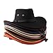 Dsgzkk Cowboy Hat,Fashion Wide Brim Western Cowboy Hat with Windproof Rope Vintage Solid Color Hat All-Match