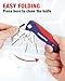 WORKPRO Folding Utility Knife, Quick-Change Box Cutter, Blade Storage in Handle with 5 Extra Blades Included