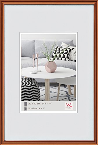 walther design KJ070H Galeria, cadre en plastique 50x70 cm, cuivre