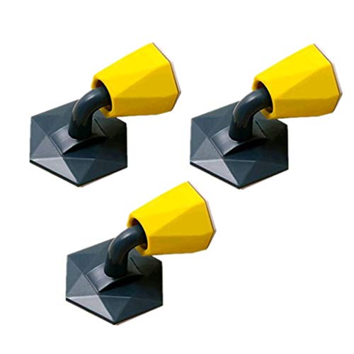 TYSC Tapón de la puerta Inhalación Silenciente parachoques, dispositivo de la puerta de succión sin punciones Dispositivo de búfer anti-colisión de silicona (Color : Blue yellow, tamaño : 3)