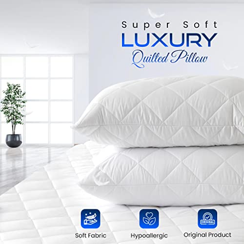 Sunshine Comforts Pillow Cases 4 pack, Waterproof Microfiber Quilted Pillow Cases/Pillow Protectors - Image 3