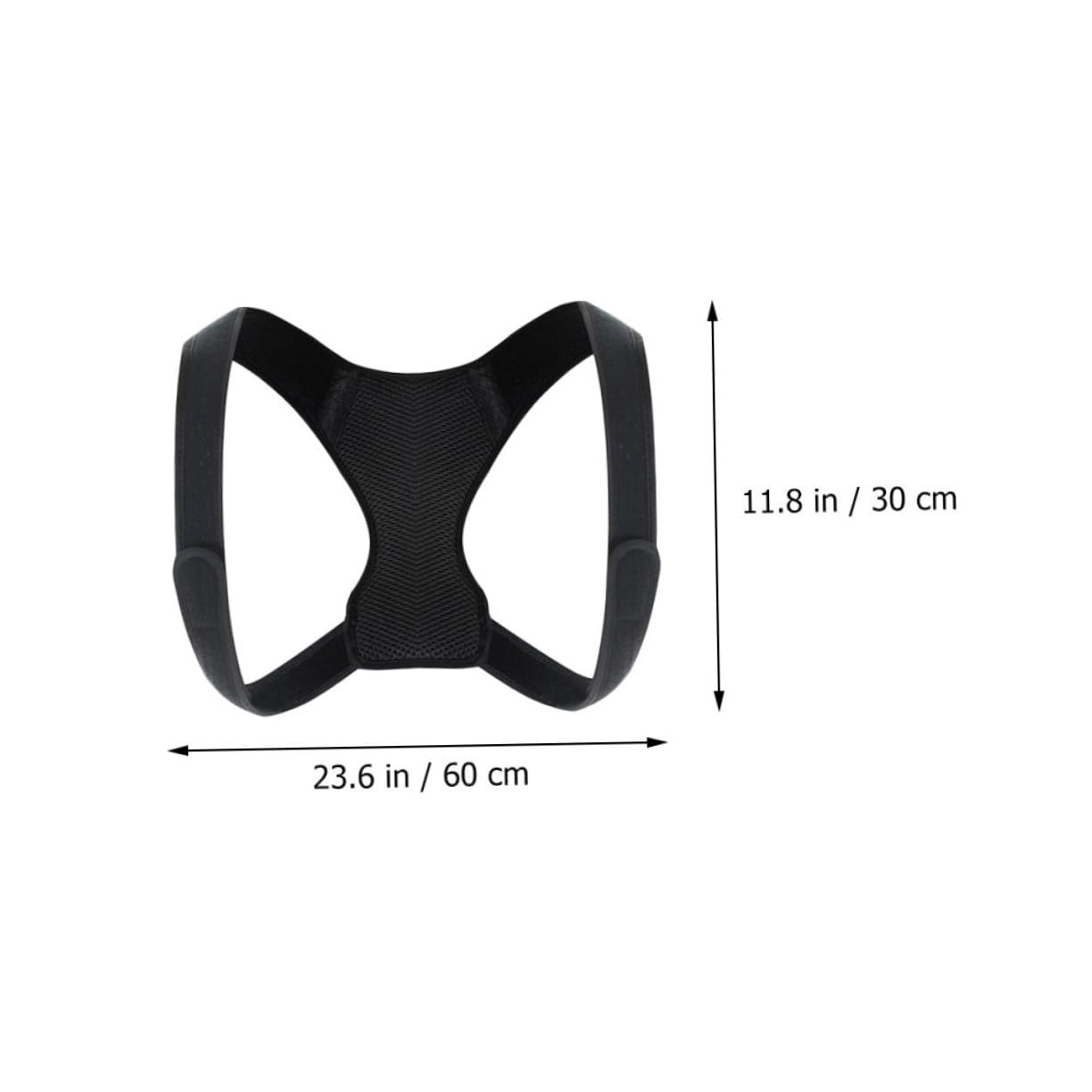 NOLITOY Posture Corrector Back Belt for Adults Adjustable and Comfortable Design Black Suitable for Daily Use to Improve Posture and Prevent Hunchback